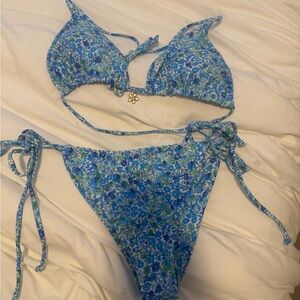 SHEIN Blue Floral Bikini